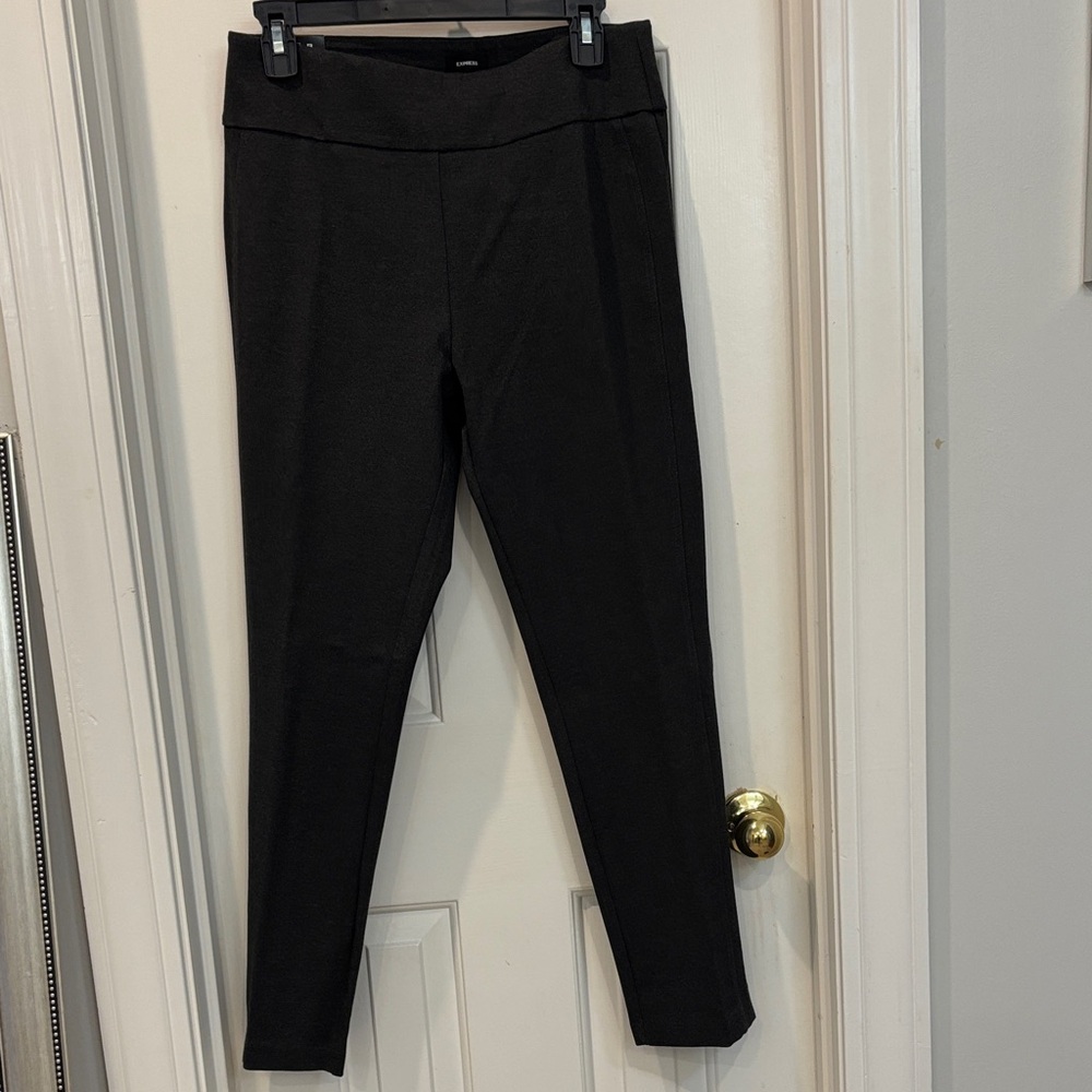Express Charcoal Heather Ponte Pants